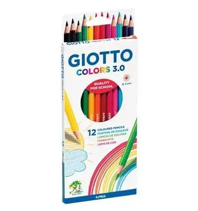 Imagen LAPICES DE COLORES 3.0 C/12. GIOTTO