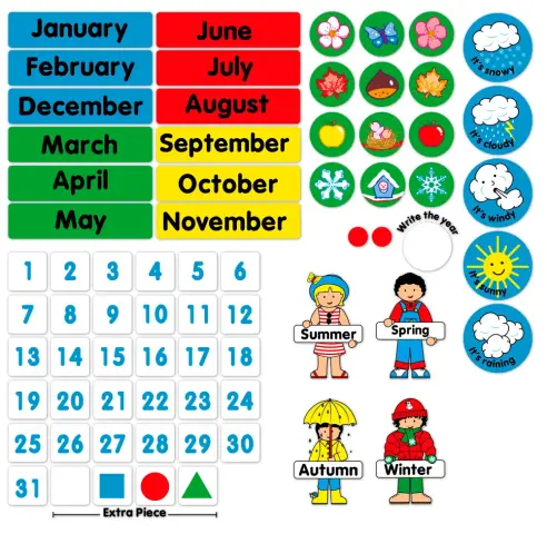 Calendario magnetico para niños - Librería Dorian