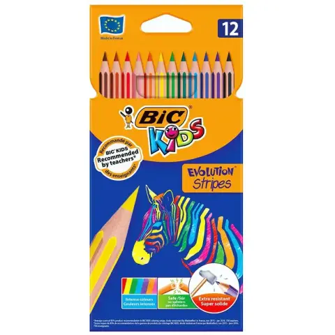 Imagen LAPICES DE COLORES BIC KID EVOLUTION C/12