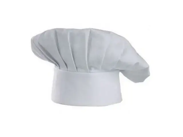 Gorro TST tela cocinero Chef blanco ajustable talla unica 10 uds – Tienequip