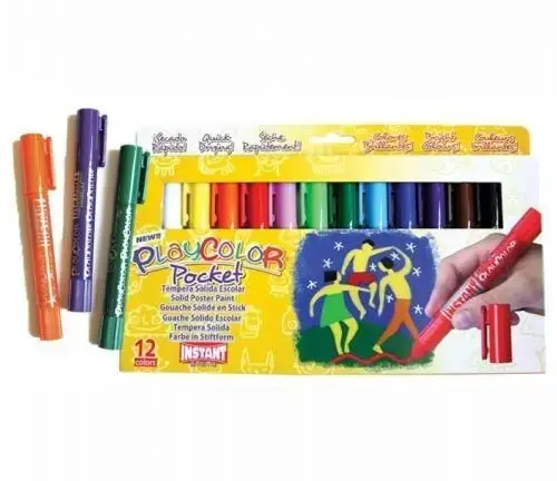 Imagen TEMPERA PLAYCOLOR POCKET 12 COLORES 5GR. INSTANT