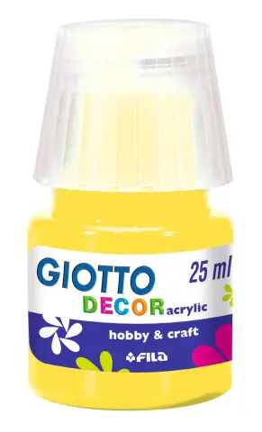 Imagen PINTURA ACRLICA AMARILLA 25ML. GIOTTO