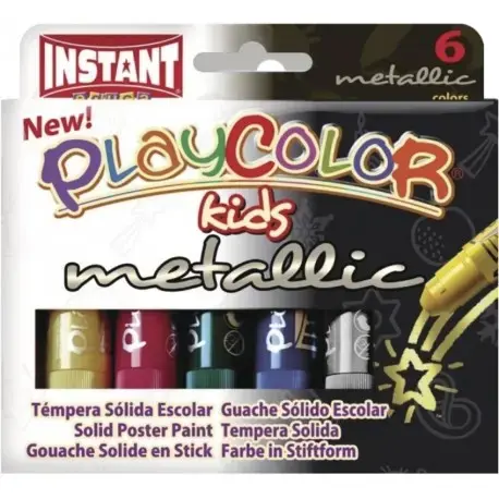 Tempera Solida 10 Grs 6 Colores