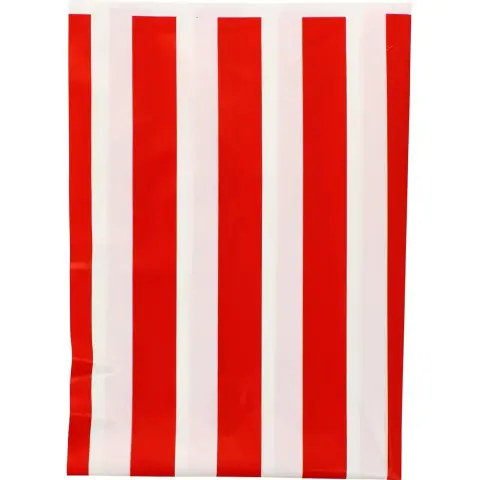 Imagen BOLSA DISFRAZ RAYAS BLANCAS Y ROJAS 56x70CM C/25