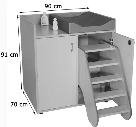 Imagen MUEBLE CAMBIADOR CON ESCALERA  2