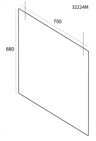 Imagen MAMPARA DE PROTECCION TECHO 750x680 MM. 2