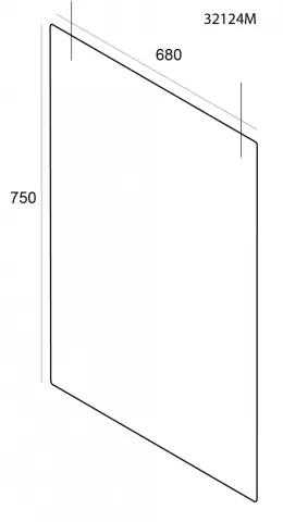 Imagen MAMPARA DE PROTECCION TECHO 680x750 MM. 2