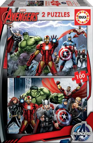 Imagen PUZZLE 2X100 PZAS. AVENGERS