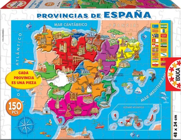 Imagen PUZZLE 150 PIEZAS PROVINCIAS DE ESPAA