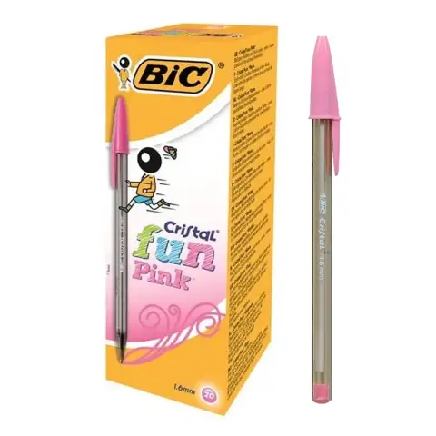 Imagen BOLIGRAFO BIC CRISTAL FUN ROSA