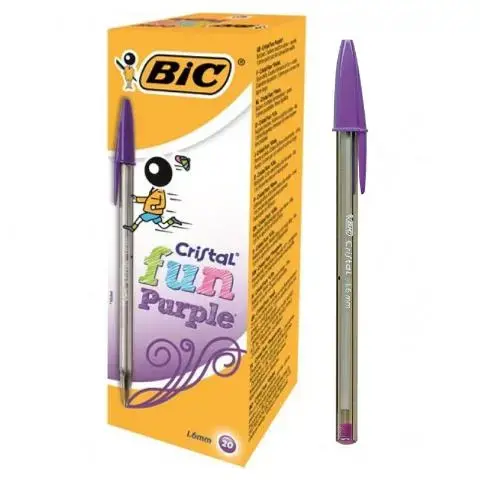 Imagen BOLIGRAFO BIC CRISTAL FUN VIOLETA