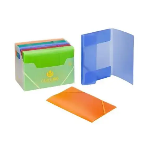 Imagen CARPETA A5 SOLAPAS PP VERDE CLARO 2025