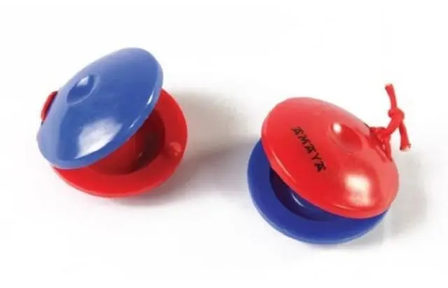 Imagen INSTRUMENTO CASTAÑUELAS DE PLASTICO -2 UNIDADES-