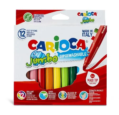 Imagen ROTULADORES CARIOCA JUMBO C/12 