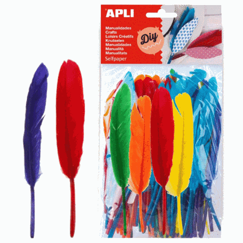 Kid Fun Plumas de pavo de colores surtidos