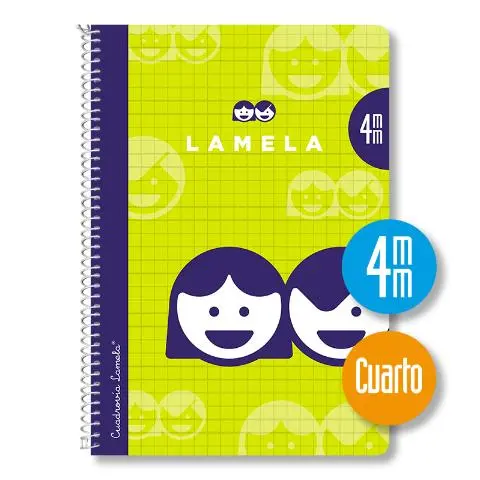 CUADERNO LAMELA 4º 30 HOJAS CUADROS 4X4 - Vistalegre