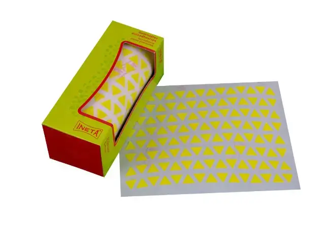 Imagen ROLLO GOMETS TRIANGULO 10,5 MM AMARILLO. INETA