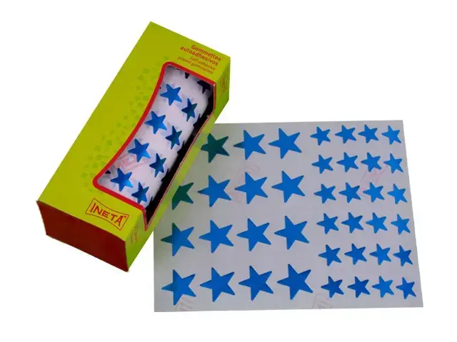 Imagen ROLLO GOMETS ESTRELLA AZUL METALIZADO. INETA