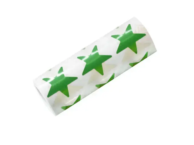 Imagen ROLLO GOMETS XL ESTRELLA METALIZADA VERDE