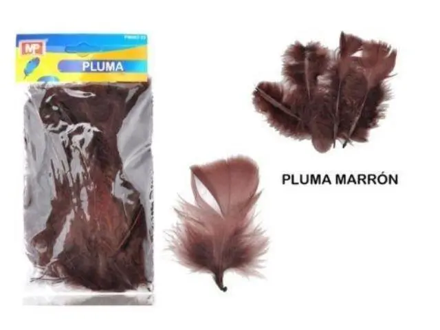 Imagen PLUMAS PAVO MARRON 