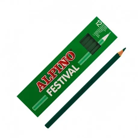 Imagen LAPICES ALPINO VERDE OSCURO C/12