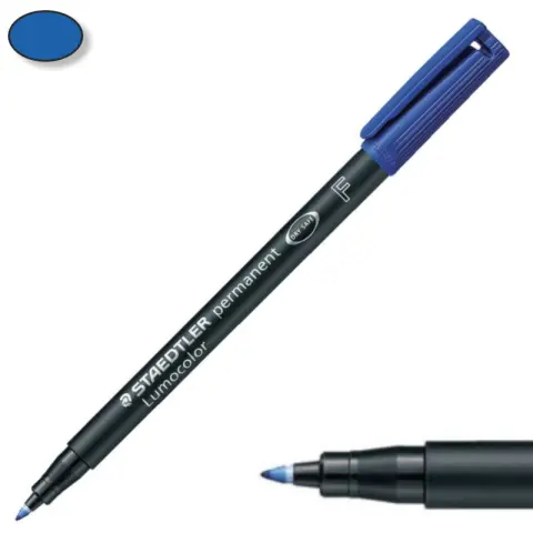 Imagen ROTULADOR AZUL (F) STAEDTLER LUMOCOLOR