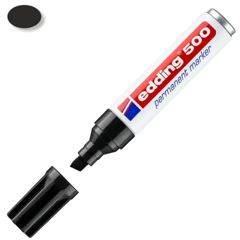 Imagen ROTULADOR PERMANENTE EDDING 500-01 NEGRO