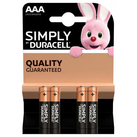 Imagen BLISTER 4 PILAS AAA DURACELL