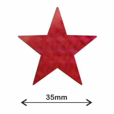 Imagen ROLLO GOMETS XL ESTRELLA HOLOGRFICA ROJA