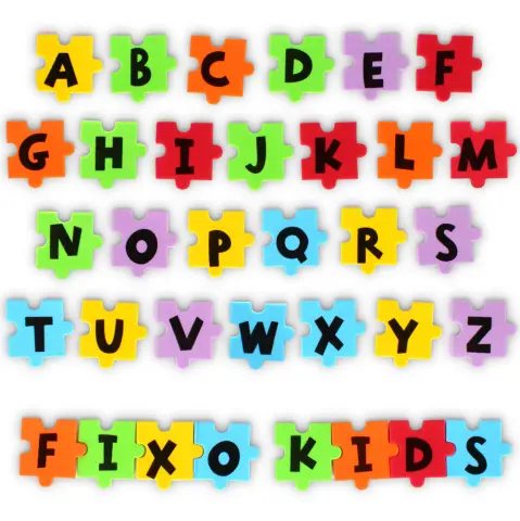 Imagen FIGURAS FOAM ADHESIVAS LETRAS PUZZLE. FIXO  