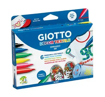 Imagen ROTULADORES GIOTTO DECOR TEXTILE. C/6