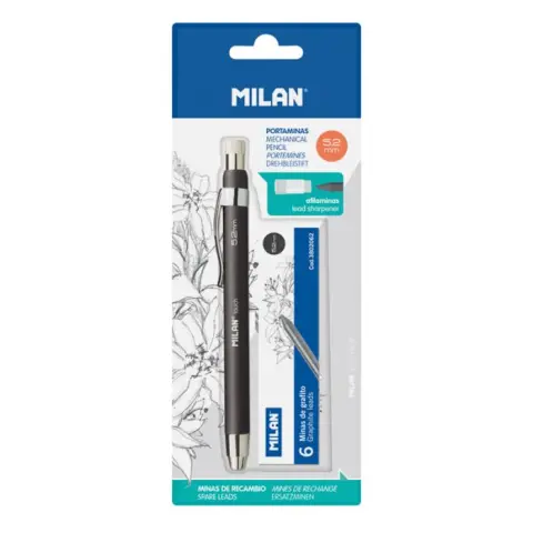 Comprar BLISTER 4 GOMAS RECAMBIO PORTAMINAS MILAN ERASER&PENCIL