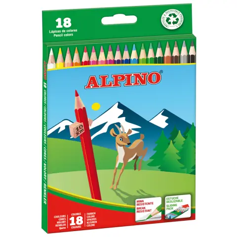 Imagen LAPICES DE COLORES ALPINO. C/18