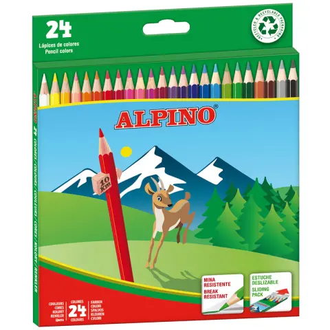 Imagen LAPICES DE COLORES ALPINO. C/24