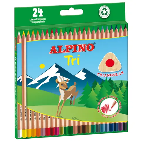 Imagen LAPICES COLORES ALPINO TRI C/24