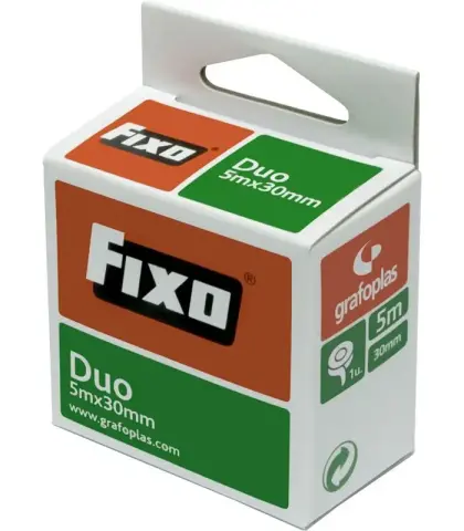 Imagen CINTA ADHESIVA 5X30 FIXO DUO DOBLE CARA