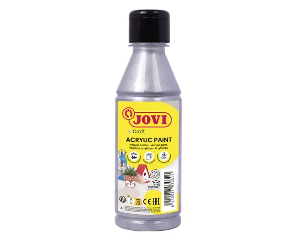 Imagen PINTURA ACRILICA PLATA  JOVIDECOR. 250ML.