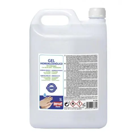 Imagen GARRAFA GEL 5 LT. HIDROALCOHOLICO 70%. INSTANT-SANI