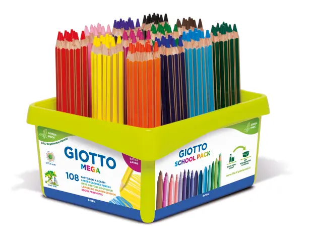 Imagen LAPIZ MEGA SCHOOL PACK C/108. GIOTTO