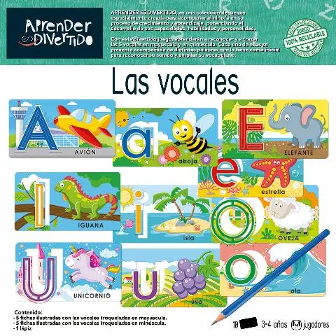 Imagen APRENDER ES DIVERTIDO. LAS VOCALES 2