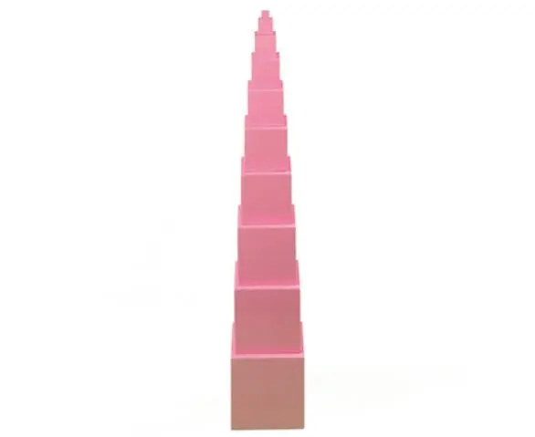 Imagen TORRE CUBOS ROSA MONTESSORI