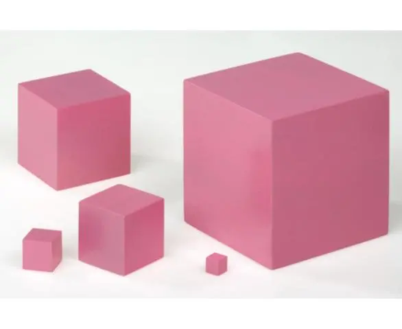 Imagen TORRE CUBOS ROSA MONTESSORI 2