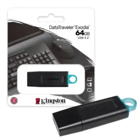 Imagen MEMORIA USB 64 GB. KINGSTON