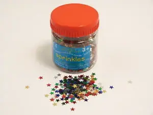 Imagen BOTE LENTEJUELAS ESTRELLAS MULTICOLOR. AP