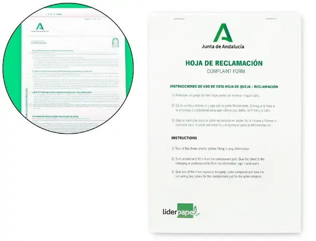 Imagen LIBRO DE RECLAMACIONES JUNTA DE ANDALUCIA