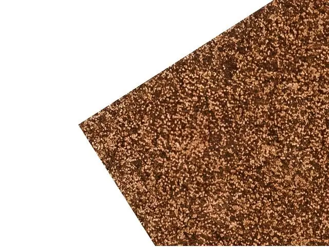 Lamina Goma Eva con Purpurina 40 x 60 cm Cobre