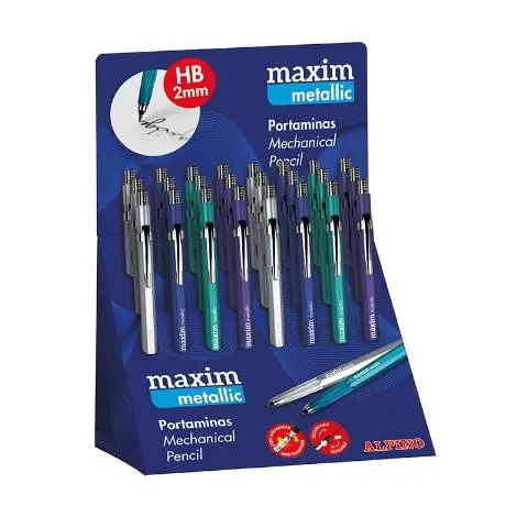 Imagen PORTAMINAS 2 MM MAXIM METALLIC. ALPINO