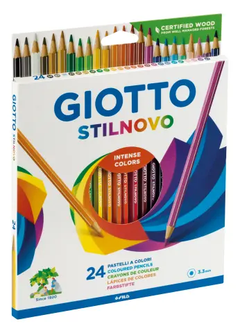 Imagen LAPICES DE COLORES STILNOVO C/24. GIOTTO