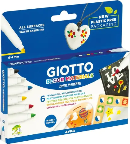 Imagen ROTULADOR DECOR MATERIALS C/6. GIOTTO