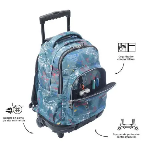 Imagen MOCHILA CON CARRO RENGLONES. TOTTO 2